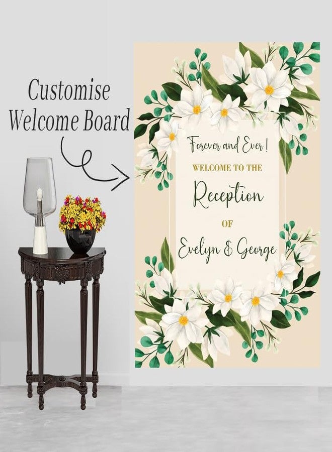 ثيم ماي بارتي لوحة ترحيب شخصية لحفلتي | لوحة ترحيب شخصية لحفل زفاف | لوحة ترحيب لحفل استقبال على الطريقة الهندية - Image 3